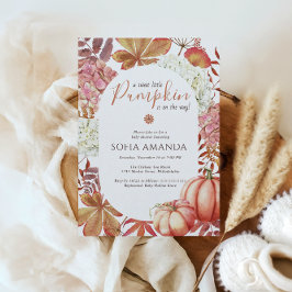 Convites Elegante Um Pouco De Abóbora O Outono Deixa Chá de