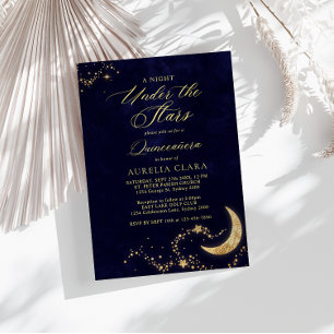 Convites Elegante Uma Noite Sob As Estrelas Quinceañera