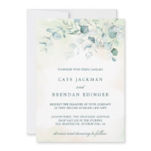 Elegante Verde Botânico Casamento Eucalyptus