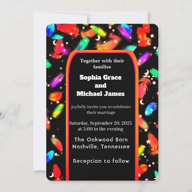 Convites Elegante Verde Deixa a Natureza Design | Botão Mín (Frente)