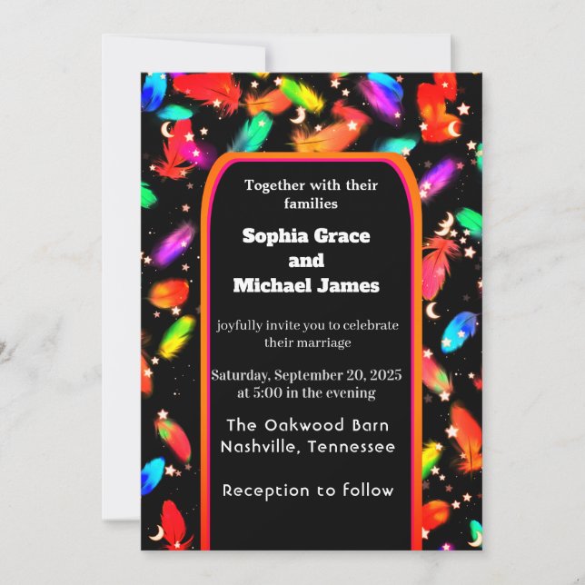 Convites Elegante Verde Deixa a Natureza Design | Botão Mín (Frente)