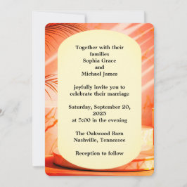 Convites Elegante Verde Deixa a Natureza Design | Botão Mín