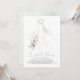 Convites Elegante Verde e Chá de panela de Vestido Casado (Frente/Verso In Situ)