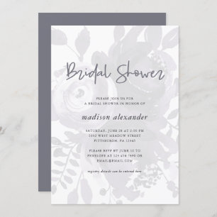 Convites Elegante Vintage - Chá de panela Floral