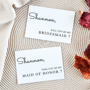Convites Elegante, Você Será Minha Proposta De Bridesmaid?