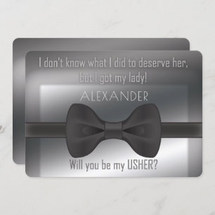 Convites Elegante Wedding Bowtie Você Será Minha Osher