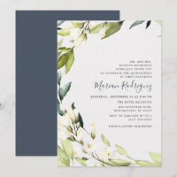 Elegante White Floral Greenery Wreath Quinceañera