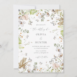 Convites Elegante Wildflower All in One Wedding