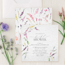 Elegante Wildflower Watercolor Chá de panela Flora