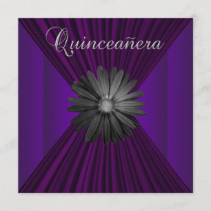 Convites Elegantes de Quinceanera de Margarida Rox