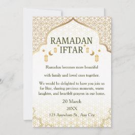 Convites Elegantes de Ramadan Mubarak – Iftar Fami