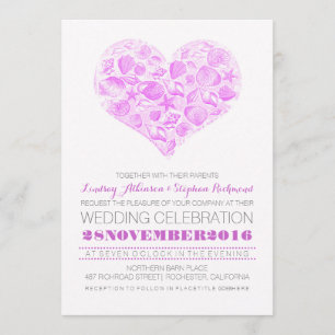 Convites elegantes do casamento de praia