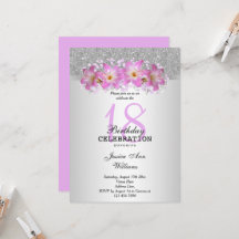 Elegantes Lírios Prateados & Beladona de 18 Anos