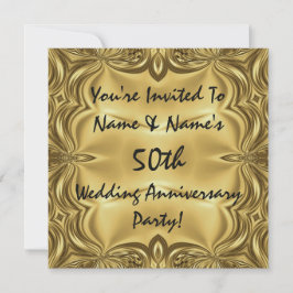 Convites Elegantes para Festa de 50 Anos de Casame