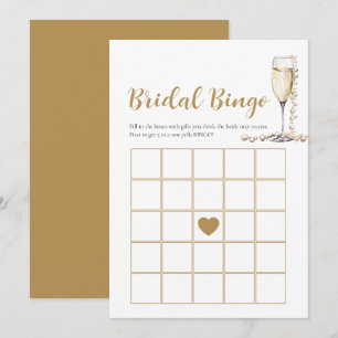 Convites Elegantes Pérolas & Carta de Jogo de Bingo de Noiv