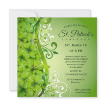 Elegantes Shamrocks e Rolos do Dia de São Patrício