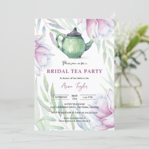 Convites Elegente Magnolia Floral Bridal Tea Party