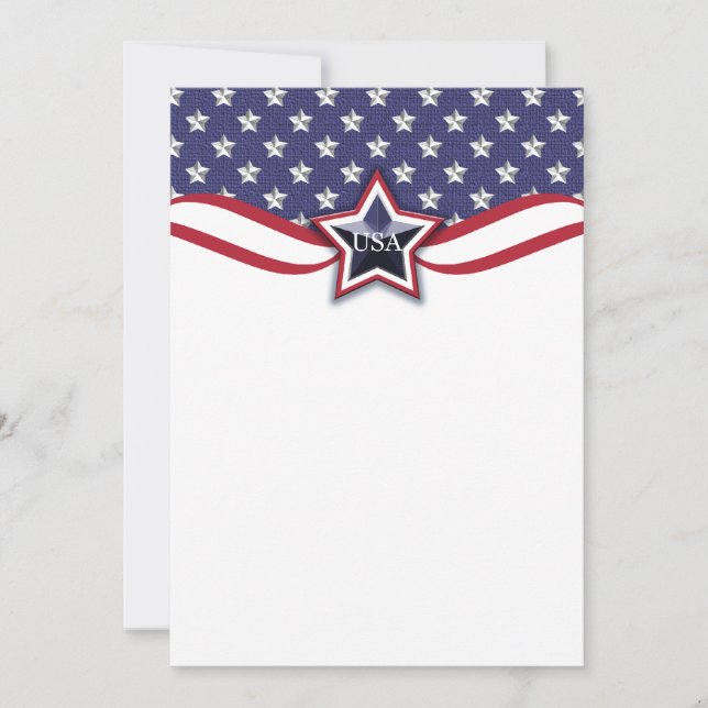 Convites Eleição da Campanha Política Patriótica 4 de julho (Frente)