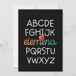 Convites Elemeno Alphabet Preschool Kindergarten - Escola