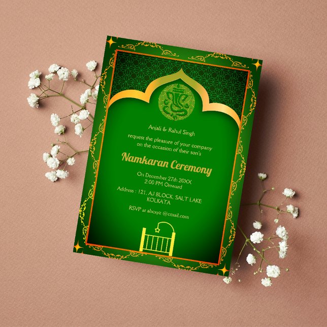 Convites Elementos para Ouros da Cerimônia de Nomeação de N (Criador carregado)