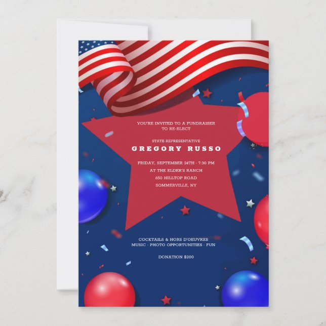 Convites Elementos Patrióticos (Frente)