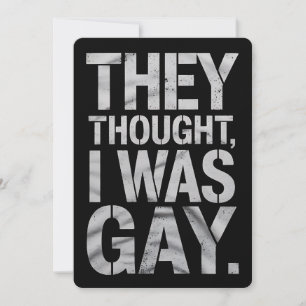 Convites Eles Pensaram Que Eu Era Gay LGBTQ Pride Ally