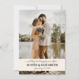 Convites Eles viveram felizes para sempre depois do casamen