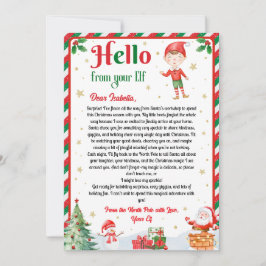 Convites Elf Arrival Letter Hello From Your Elf Elf Notes