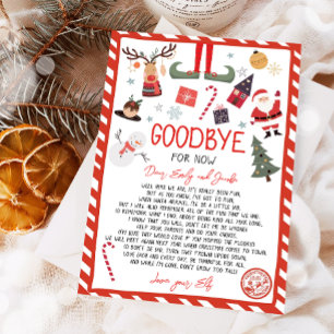 Convites Elf Goodbye - Letra Goodbye do Elf Christmas