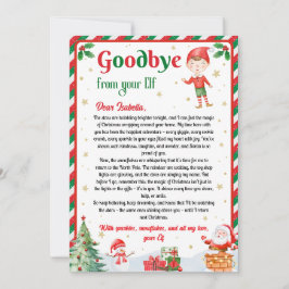 Convites Elf Goodbye Letter Goodbye from Elf Christmas