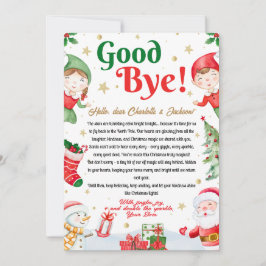 Convites Elf Goodbye Letter Goodbye from Elf Christmas