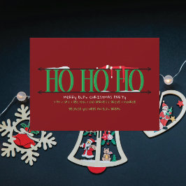 Convites Elf Shenanigans Ho Ho Ho Festa de Natal