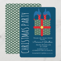 Elfo De Natal Moderno Em Festa De Férias Atuais