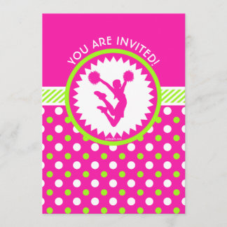 Convites Elogio/rosa personalizados de Pom - bolinhas