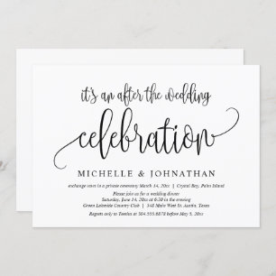 Convites Elopemento De Casamento, Após A Celebração Do Casa
