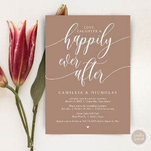 Convites Elopemento De Casamento, Feliz Nunca Depois Da Fes