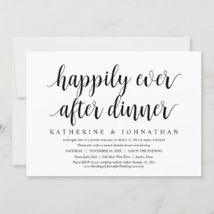 Convites Elopemento De Casamento, Feliz Para Sempre Após Da