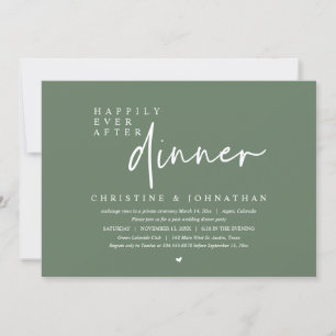 Convites Elopemento De Casamento, Feliz Para Sempre Após Fe