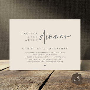 Convites Elopemento De Casamento, Feliz Para Sempre Após Fe