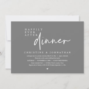 Convites Elopemento De Casamento, Feliz Para Sempre Após Fe