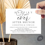 Convites Elopemento De Casamento, Feliz Sempre Depois De Br<br><div class="desc">Elegantemente anuncie sua alegria para sempre com nossa carta de convite para celebração de elopementos de casamento, "Feliz Para Sempre Depois de Brunch". Personalizado para casais continuando sua história de amor, este convite atinge um equilíbrio perfeito de sofisticação e charme, estabelecendo a cena de um evento inesquecível. Com um moderno...</div>
