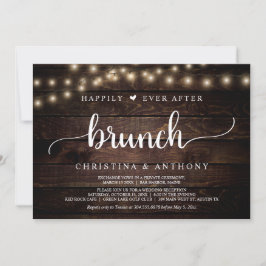 Convites Elopemento De Casamento, Felizmente Depois De Brun