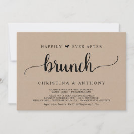Convites Elopemento De Casamento, Felizmente Depois De Brun