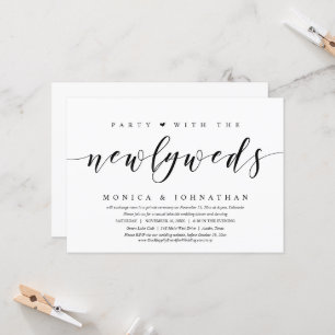 Convites Elopemento de Casamento, Festa com os Novos Estuda