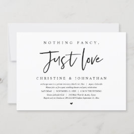 Convites Elopemento De Casamento, Nada De Rico, Apenas Ame