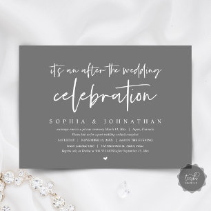 Convites Elopemento Moderno, após a celebração do casamento