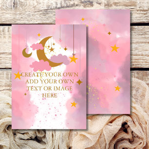 Convites Em Branco Adicione Seu Próprio DIY Twinkle Twinkle
