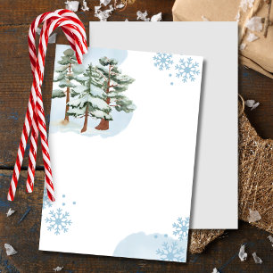 Convites Em Branco Adicione Seu Próprio Inverno floco de ne