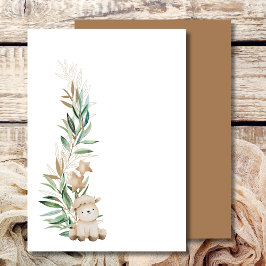 Convites Em Branco Adicione Sua Própria Folhagem de Cordeir