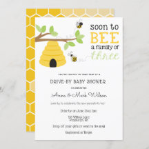 Em breve, ser uma família de três Chás de fraldas